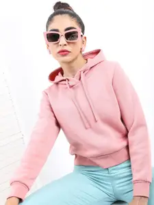 KETCH Hooded Crop Pullover Sweatshirt