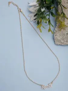 DressBerry Gold-Plated Minimal Necklace