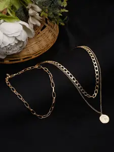 DressBerry Set of 2 Gold-Plated Necklaces