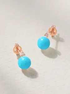 MINUTIAE Rose Gold Plated Stud Earrings