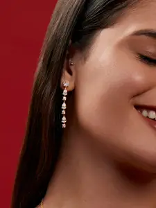 MINUTIAE Gold Plated Drop Earrings