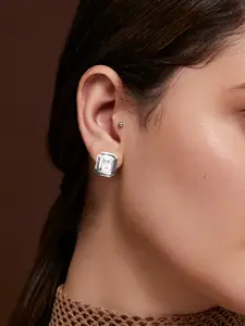 MINUTIAE Silver Plated Studs Earrings