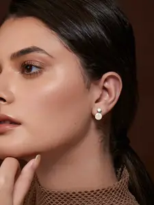 MINUTIAE Silver-Plated Studs Earrings