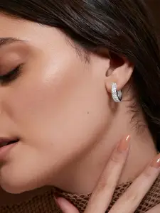 MINUTIAE Silver Plated Hoop Earrings