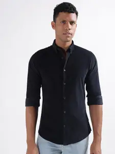 LINDBERGH Slim Fit Opaque Button-Down Collar Cotton Casual Shirt