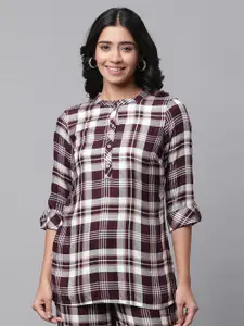 AURELIA Checked Straight Kurti