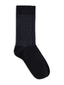 LINDBERGH Men Patterned Calf Length Socks