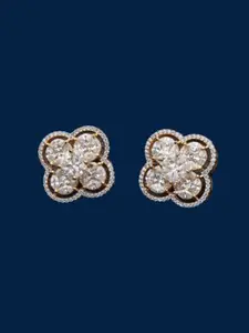 Mirana Gold-Plated Contemporary Studs Earrings