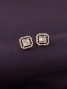 Mirana Gold-Plated Contemporary Studs Earrings