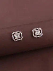 Mirana Rose Gold-Plated Contemporary Studs Earrings