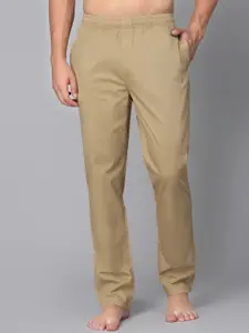 SAPPER Men Mid-Rise Pure Cotton Lounge Pants
