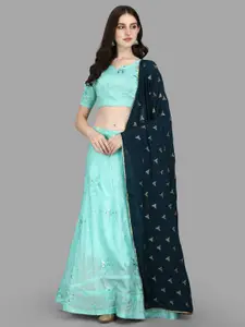 PMD Fashion Embroidered Sequinned Ready to Wear Lehenga & Blouse Dupatta