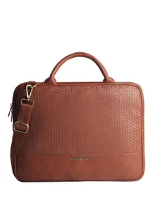Gauge Machine 16" Tan Woven Laptop Bag