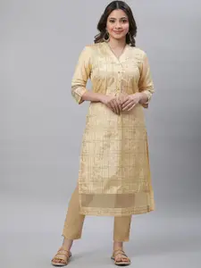 AURELIA Floral Printed Straight Kurta