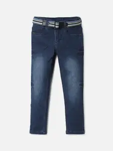 UrbanMark Boys Slim Fit Light Fade Stretchable Jeans