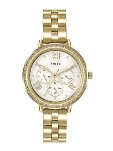 Timex Women Water Resistance Stainless Steel Multi Function Analogue Watch TW000Z502