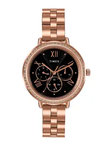 Timex Women Water Resistance Stainless Steel Multi Function Analogue Watch TW000Z503