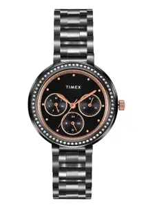 Timex Women Water Resistance Stainless Steel Multi Function Analogue Watch TW000Z304