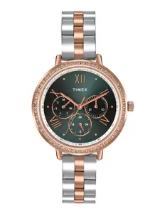 Timex Women Water Resistance Stainless Steel Multi Function Analogue Watch TW000Z501