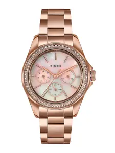 Timex Women Water Resistance Stainless Steel Multi Function Analogue Watch TW000Z403