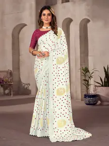 Saree mall Printed Pure Chiffon Bandhani Sarees