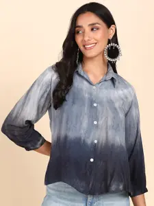 Maaesa Tie & Dye Printed Relaxed Regular Fit Opaque Casual Shirt