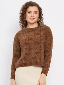 Duke Round Neck Ribbed Acrylic Pullover