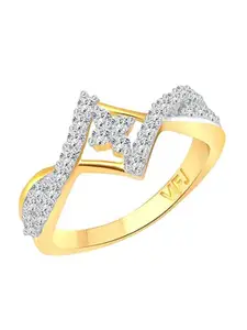 Vighnaharta Gold Plated Finger Ring