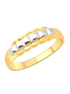 Vighnaharta Gold-Plated Adjustable Finger Ring