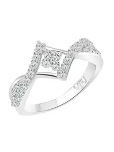 Vighnaharta Rhodium Plated Finger Ring