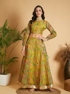 Shae by SASSAFRAS Floral Printed Ready to Wear Lehenga & Blouse