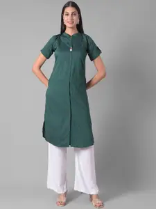 Dollar Missy Mandarin Collar Roll-Up Sleeves A-line Kurta