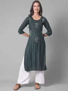 Dollar Missy Floral Embroidered Thread Work Kurta