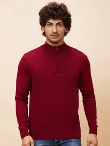 Globus Mock Collar Long Sleeves Acrylic Pullover