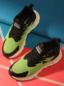 IMPAKTO Men Green Mesh Running Shoes