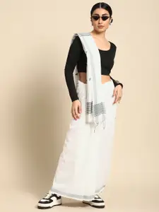 Taavi Woven Design Pure Cotton Handloom Sustainable Jamdani Saree