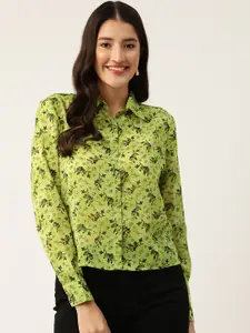 Slenor Women Floral Opaque Printed Casual Shirt