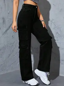 Next One Women Smart Wide Leg High-Rise Clean look Stretchable Jeans