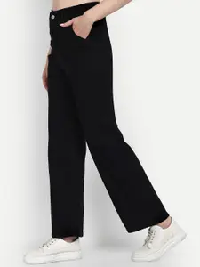 Next One Women Smart Wide Leg High-Rise Stretchable Cotton Jeans