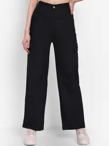 Next One Women Smart Wide Leg High-Rise Stretchable Jeans