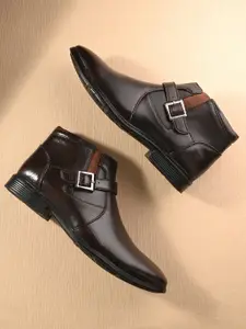 Mactree Men Mid-Top Formal Monk Shoes