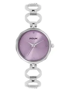 FCUK Women Embellished Dial & Stainless Steel Bracelet Style Analogue Watch FK00027L