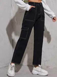 Next One Women Smart Wide Leg High-Rise Clean look Stretchable Jeans