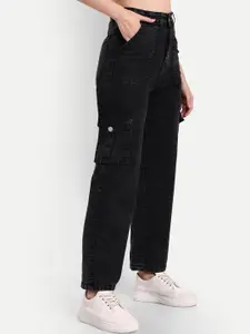 Next One Women Smart Wide Leg High-Rise Clean Look Stretchable Jeans