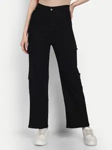 Next One Women Smart Wide Leg High-Rise Stretchable Jeans