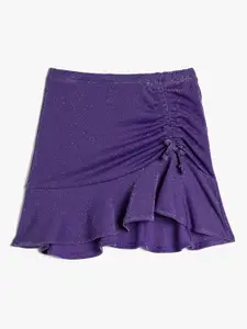 Koton Girls Embellished Ruched A-line Skirt