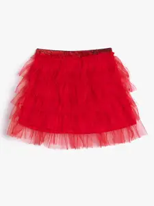 Koton Girls A-line Layered Skirt