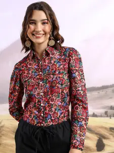 Tokyo Talkies Floral Printed Casual Shirt