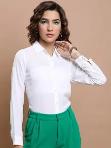 Tokyo Talkies Spread Collar Casual Shirt