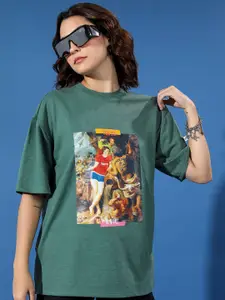 Tokyo Talkies Graphic Printed Oversized T-shirt